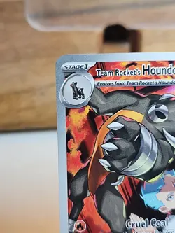 Pokemon TCG Destined Rivals Team Rocket's Houndoom 191/182 Illustrator Full Art - Image 2