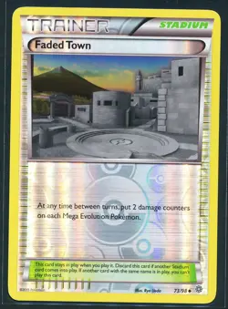 Faded Town Trainer Reverse Holo 73/98 Pokemon 2015 XY Ancient Origins - LP/NM - Image 1