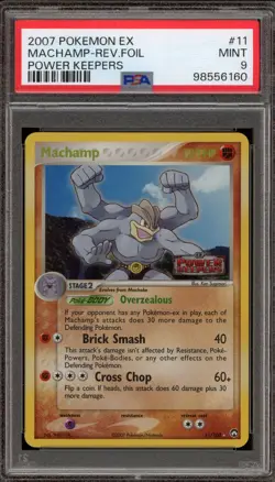 Pokemon Machamp EX Power Keepers Reverse Holo Rare #11 PSA 9 Mint - Image 1