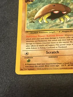 Pokemon TCG WoTC Kabuto 50/62 Fossil Regular Vintage Great Condition LP - Image 4