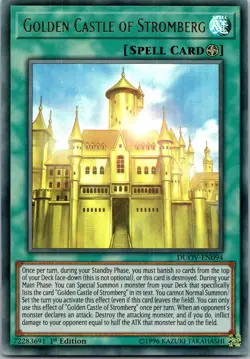 Yugioh Golden Castle of Stromberg DUOV-EN094 1st Edition Ultra Rare NM - Image 1