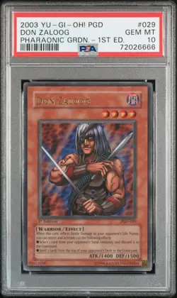 YUGIOH PSA 10 2003 Don Zaloog PGD-029 Ultra Rare 1st Edition *6666 - Image 1