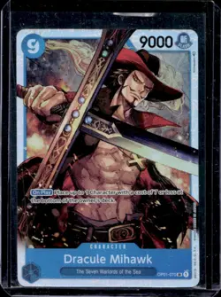 2022 One Piece Romance Dawn Dracule Mihawk Super Rare #OP01-070 - Image 1
