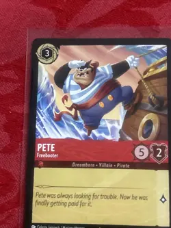 Disney Lorcana Azurite Sea - Pete - Freebooter | 122/204 | NM | Rare - Image 3
