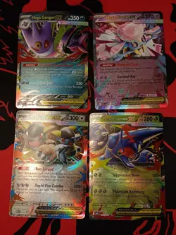 Pokemon TCG - Mega Evolution EX Double Rare Lot - 4 Card Lot - - Image 1