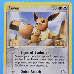 Eevee 63/100 Sandstorm Pokemon Card E Series Common Non-Holo - Image 2