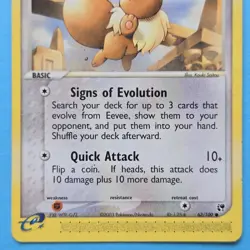 Eevee 63/100 Sandstorm Pokemon Card E Series Common Non-Holo - Image 3