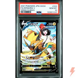 PSA 10 Zeraora V CSR 224/184 S8b VMAX Climax Pokemon Card Japanese 2021 #S0I - Image 1