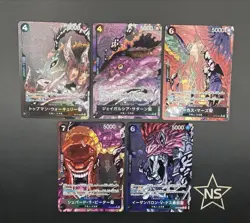 5 Card Five Elders OP13-084 091 089 080 083 Carrying On His Will Foil One Piece - Image 2
