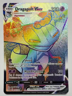 Pokemon Card- Dragapult VMAX (Secret) SWSH02: Rebel Clash #197/192 - Image 1