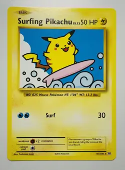 Pokemon Pikachu TCG Surfing Evolutions Card 111/108 Regular Secret Rare - Image 1