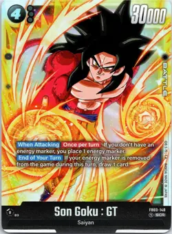 Son Goku GT FB03-140 Raging Roar Dragonball Super Card Game - SCR NM Foil - Image 1