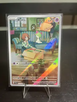 Pokemon TCG Ralts Scarlet & Violet Holo Illustration Rare Card 211/198 NM - Image 1