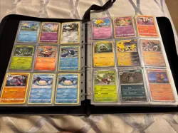 Binder Pokemon Card Collection Mixed Holos Rares Commons Uncommons Reverse ~800 - Image 3