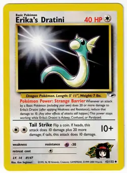 Erika's Dratini Pokemon Gym Heroes 42/132 Pokemon Card #42 - Image 1