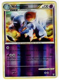 Nidoqueen Pokemon Triumphant 28/102 Reverse Holo Pokemon Card #28 - Image 1