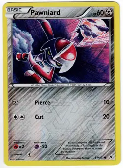 Pawniard Pokemon Noble Victories 81/101 Reverse Holo Pokemon Card #81 - Image 1