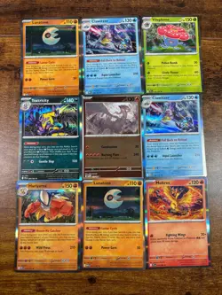 Lot of 9 Pokemon Holo Cards Mega Evolutions - Mixed Bundle Mint/ NM - Image 1