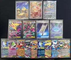 2025 Pokemon Mega Evolutions Lot Of 16 - IR Full Art + EX Cards - Helioptile Etc - Image 1
