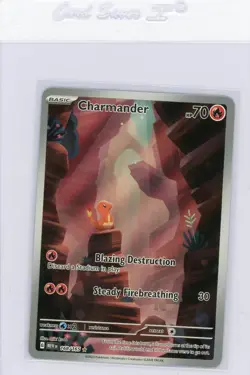 Pokemon Charmander 168/165 Sv: Scarlet & Violet 151 Illustration Rare Holo Card - Image 1