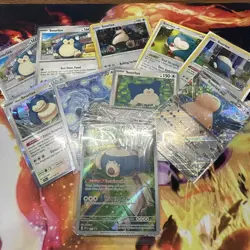 Pokemon Snorlax 10 Card Lot Sealed 151 ETB Promo SVP 051 Holo + EX Holo Rising - Image 1