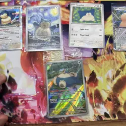 Pokemon Snorlax 10 Card Lot Sealed 151 ETB Promo SVP 051 Holo + EX Holo Rising - Image 3