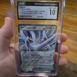 Pokemon Lugia Ex 017/034 Holo Rare Trading Card Game Classic CGC 10 Gem Mint - Image 3