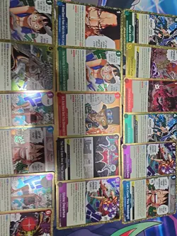 One Piece Holo Gold Card Lot Of 17 Cards - Image 3