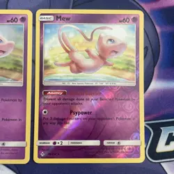 Pokemon Unbroken Bonds Mew Reverse Holo & Holo Rare Cards 76/214 NM - Image 3