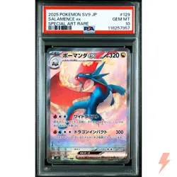 PSA 10 Salamence ex SAR 129/100 SV9 Pokemon Card Japanese 2025 #XP3 - Image 1
