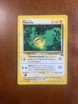 Vintage Pokemon Black Star and Movie Promo, Pikachu 8x Card Lot WOTC MP/Poor - Image 5