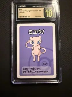 CGC PRISTINE 10 MEW OLD MAID PLAYING CARDS 2019 JAPANESE POKEMON CARD - Image 1