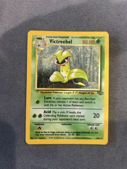 Pokemon TCG Victreebel Holo Rare Unlimited Jungle Card 14/64 Vintage LP - Image 1