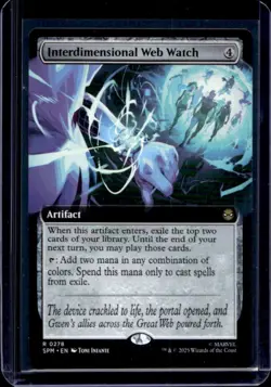 2025 Magic MTG Marvel's Spider-Man Interdimensional Web Watch Foil Rare #0278 - Image 1
