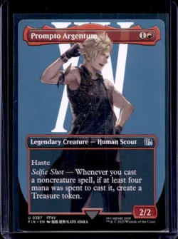2025 Magic MTG Final Fantasy Prompto Argentum BL Foil Uncommon #0387 - Image 1