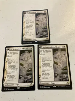 3 x mtg The Restoration of Eiganjo, Kamigawa Neon Dynasty, unplayed - Image 1