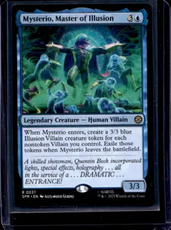 2025 Magic MTG Marvel's Spider-Man Mysterio Master of Illusion Foil Rare #0037 - Image 1