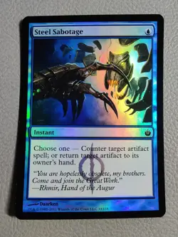 Steel Sabotage Foil | NM | Mirrodin Besieged | Magic the Gathering MTG A - Image 1