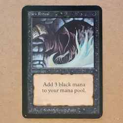 MTG - Magic the Gathering - Alpha Dark Ritual - LP+ - Image 1