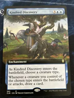 Kindred Discovery (Extended Art) Commander Legends: Battle for Baldur's NM-M - Image 1