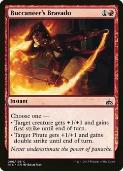 BUCCANEER'S BRAVADO X 4 N/M- RIVALS OF IXALAN MAGIC THE GATHERING - Image 1