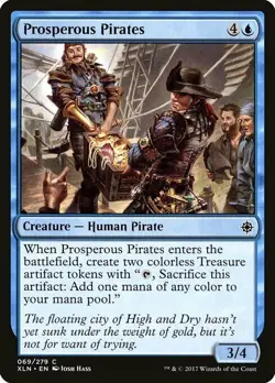 PROSPEROUS PIRATES X 4 N/M- IXALAN MAGIC THE GATHERING - Image 1