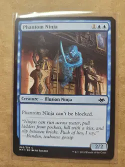 4 x MTG Magic the Gathering Phantom Ninja (62/404) Modern Horizons LP Playset 4x - Image 1