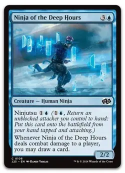 Ninja of the Deep Hours #108 (NM) Foundations Jumpstart J25 Magic MTG - Image 1