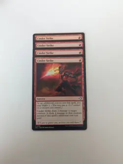 (4) Cinder Strike *PLAYSET* Lorwyn Eclipsed Regular NM MTG - Image 1