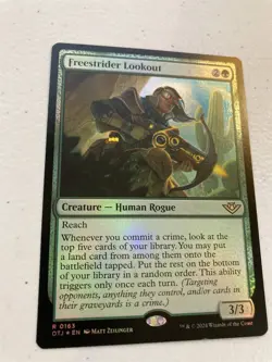 mtg foil Freestrider Lookout, Outlaws of Thunder Junction, unplayed - Image 1