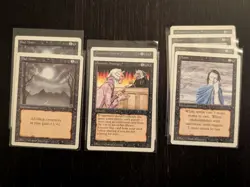REVISED * Black Lot of 308: Dark Ritual, Bad Moon, D. Attorney * Mostly NM * MtG - Image 1