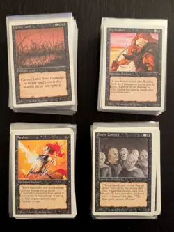REVISED * Black Lot of 308: Dark Ritual, Bad Moon, D. Attorney * Mostly NM * MtG - Image 2