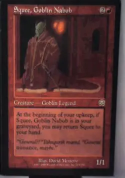 Squee, Goblin Nabob - Mercadian Masques: #214, Magic: The Gathering Lp C287 - Image 1