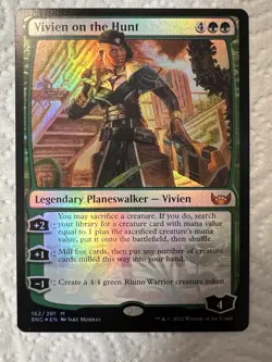 [1x] Vivien on the Hunt - Foil - Near Mint, English - Streets of New Capenna MTG - Image 1